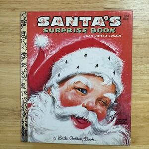 Vintage Little Golden Book Santas Surprise Book by Joan Potter Elwart VTG 80s